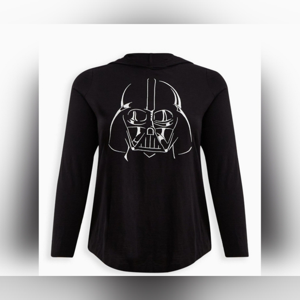 TORRID Star Wars Heritage Slub Darth Vader Hoodie Size 3